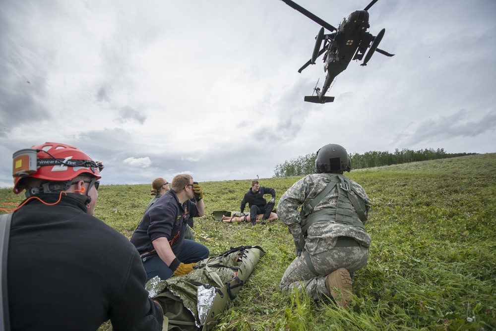 Fort Wainwright Fire Department medevac training