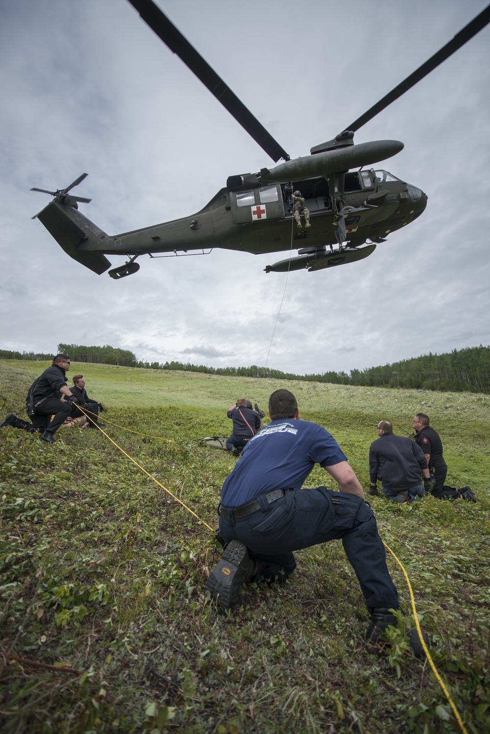 Fort Wainwright Fire Department medevac training