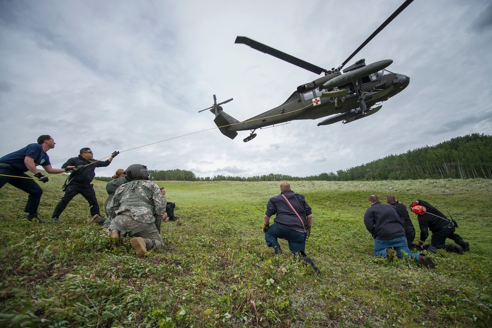 Fort Wainwright Fire Department medevac training