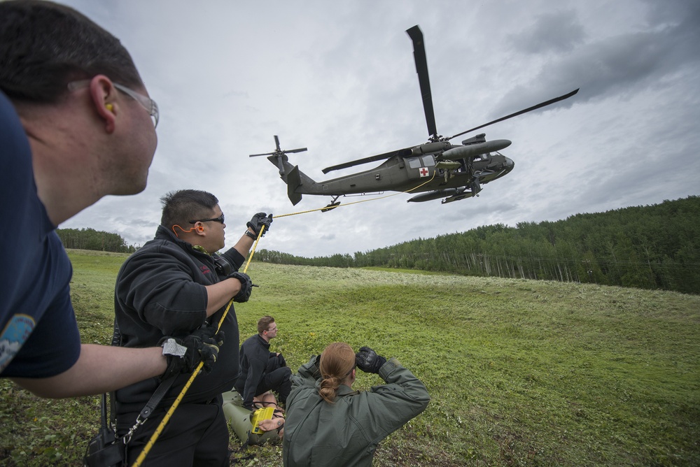 Fort Wainwright Fire Department medevac training