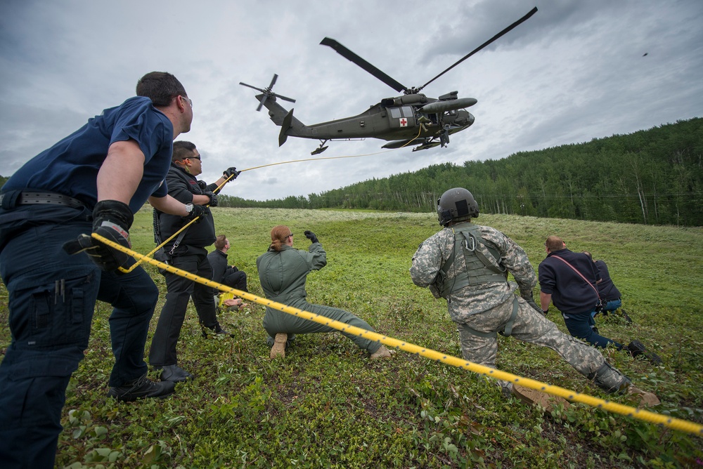 Fort Wainwright Fire Department medevac training