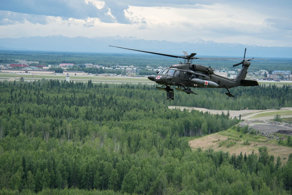 Fort Wainwright Fire Department medevac training