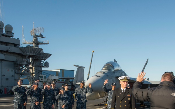 USS George Washington on Australian morning show