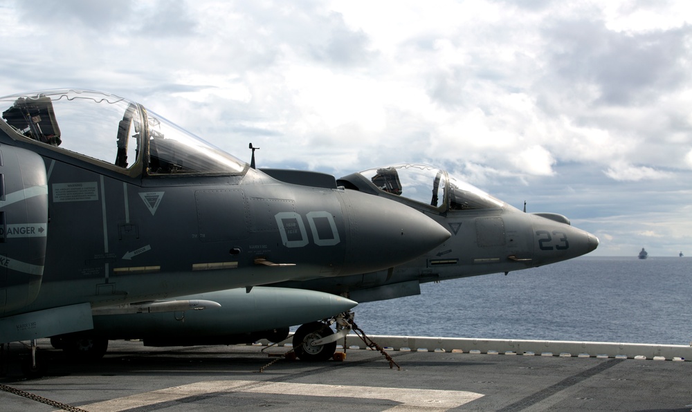 Harriers on the USS Bonhomme Richard