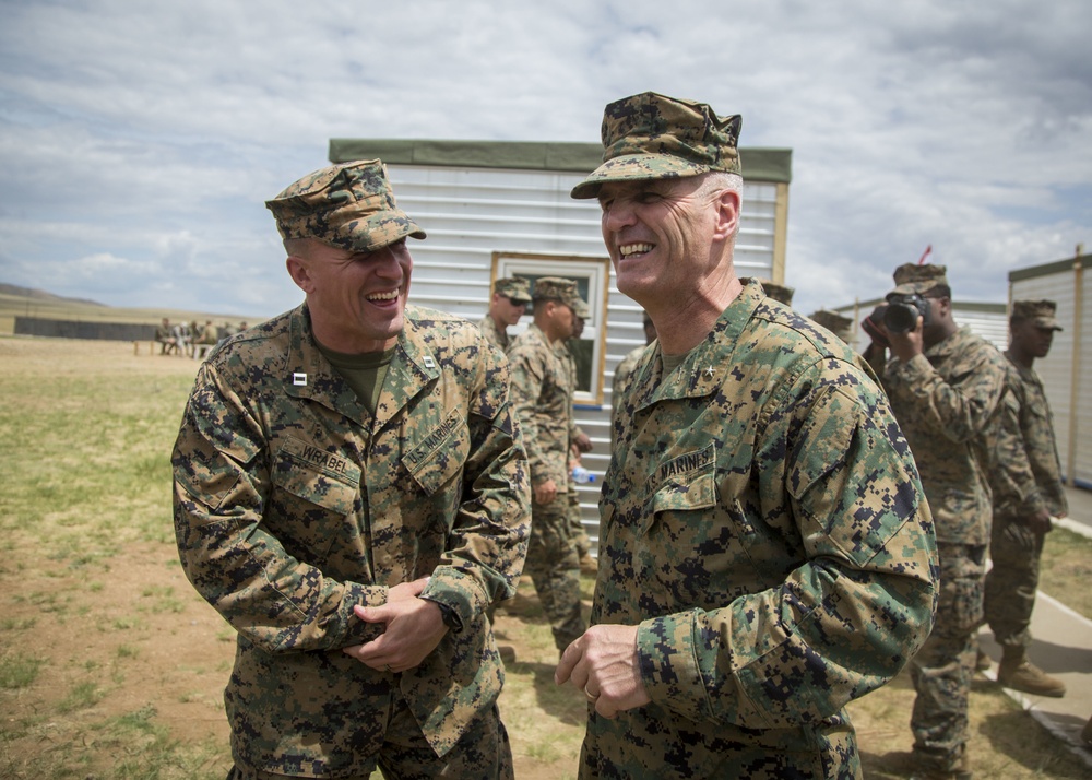 U.S. Marine Corps Forces, Pacific, deputy commander visits Khaan Quest opening ceremonies