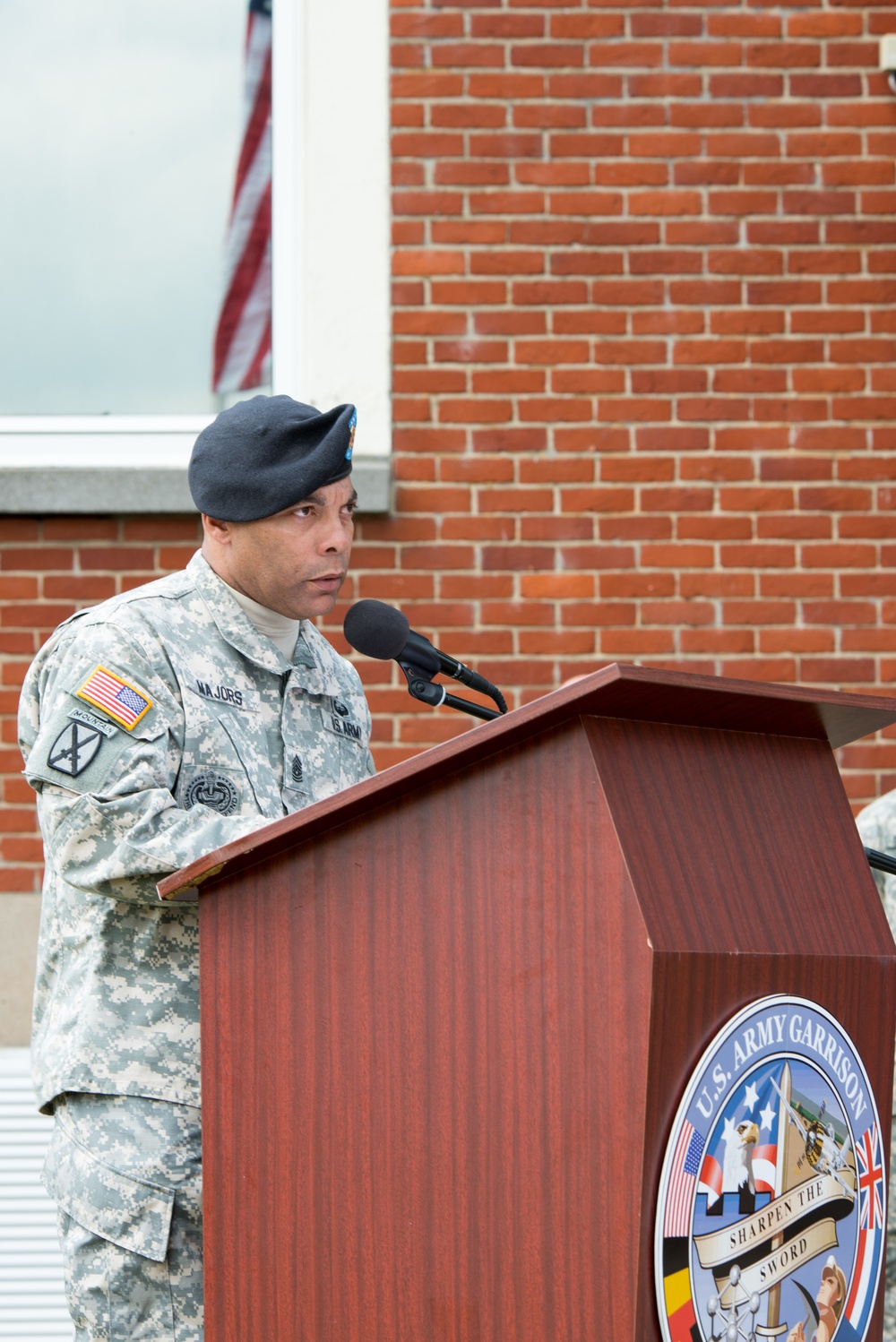 USAG Benelux assumption of responsibility for Command Sgt. Maj. Majors