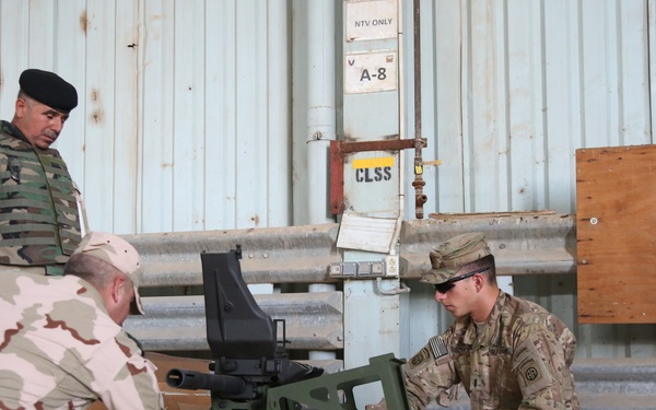 Iraqi army soldiers conduct training, receive equipment, weapons