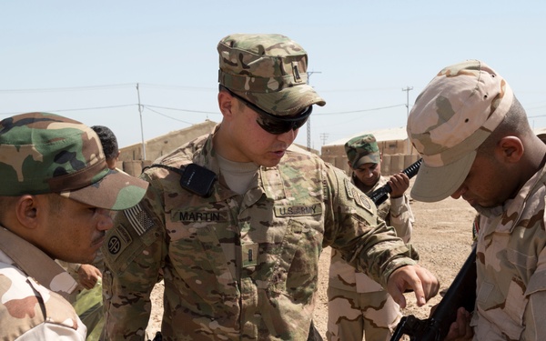 Iraqi army brigade equipment fielding, Operation Inherent Resolve