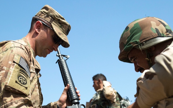 Iraqi army brigade equipment fielding, Operation Inherent Resolve