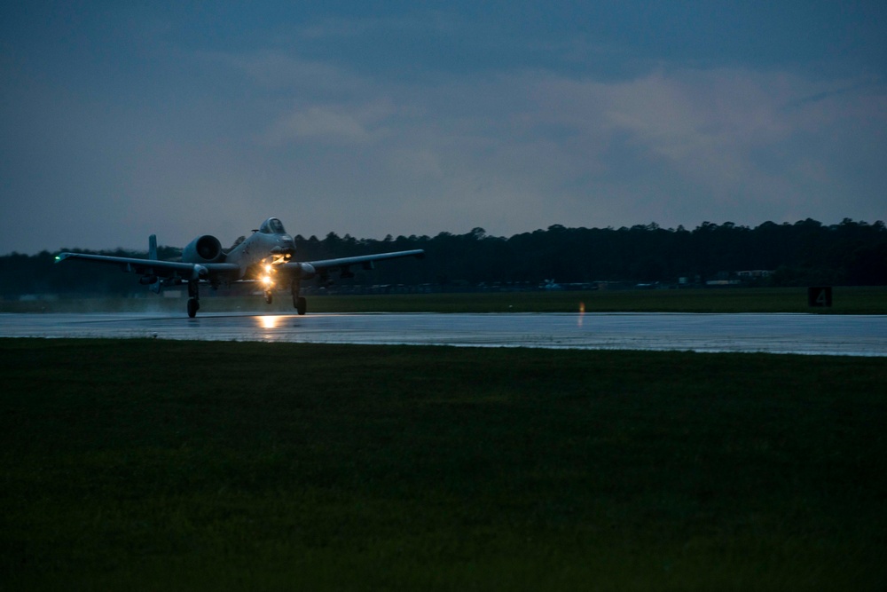 A-10 takeoff