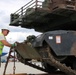 M1A2 Abrams tank uploading