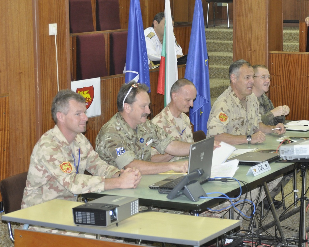 Exercise Trident Joust commander visits JLSG in Bulgaria