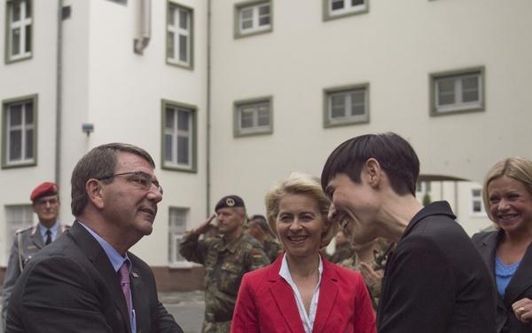 Secretary of defense visits Germany