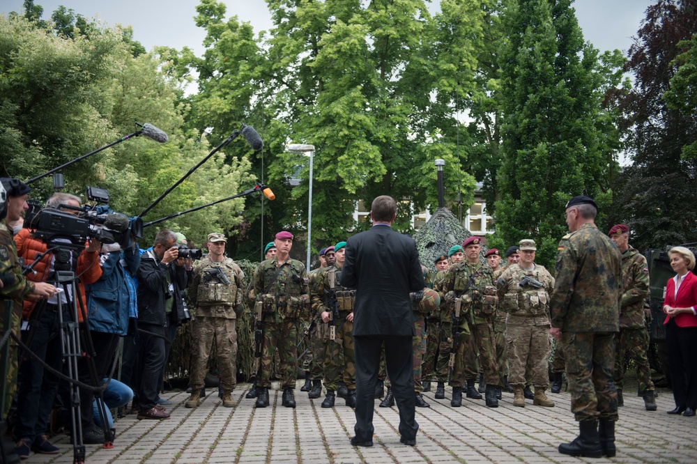 Secretary of defense visits Germany