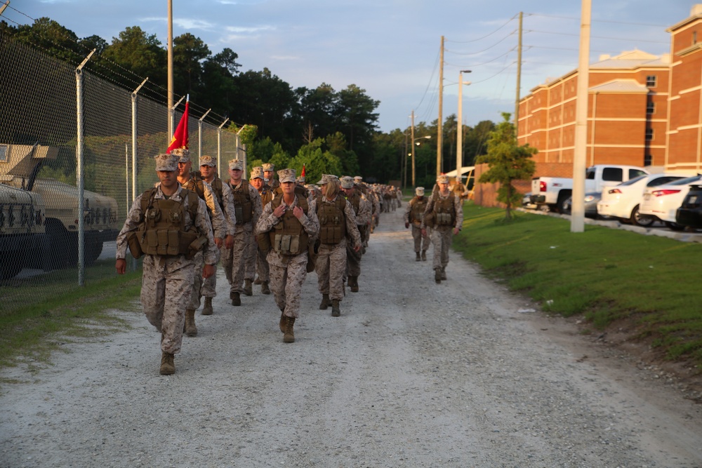 2nd Supply Battalion conducts hike for morale