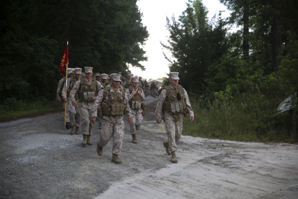 2nd Supply Battalion conducts hike for morale