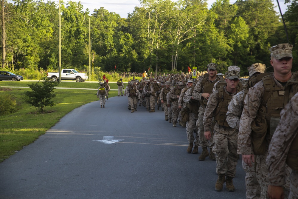 2nd Supply Battalion conducts hike for morale