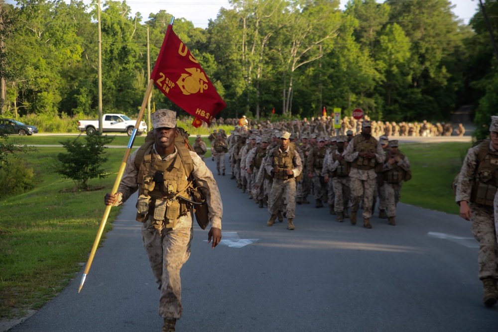 2nd Supply Battalion conducts hike for morale