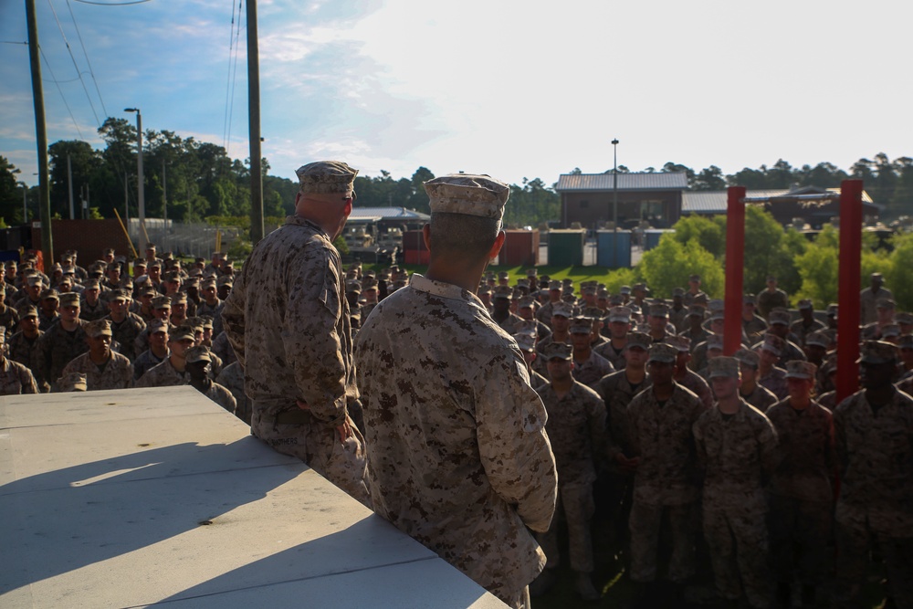 2nd Supply Battalion conducts hike for morale