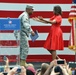 First lady Michelle Obama visits the US community in Vicenza, Italy