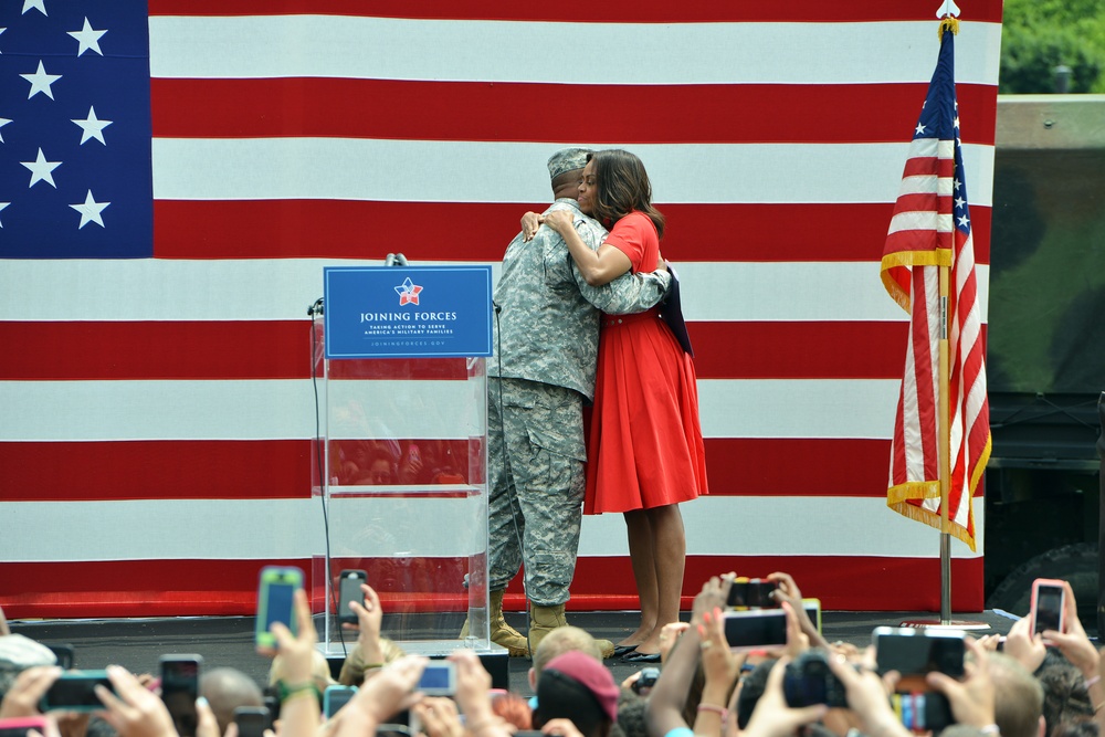 First Lady Michelle Obama Visit at the U.S. Community in Vicenza, ITALY