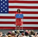 First lady Michelle Obama visits the US community in Vicenza, Italy