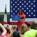 First lady Michelle Obama visits the US community in Vicenza, Italy