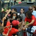 First lady Michelle Obama visits the US community in Vicenza, Italy