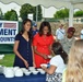 First lady Michelle Obama visits the US community in Vicenza, Italy