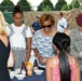 First lady Michelle Obama visits the US community in Vicenza, Italy