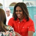 First lady Michelle Obama visits the US community in Vicenza, Italy