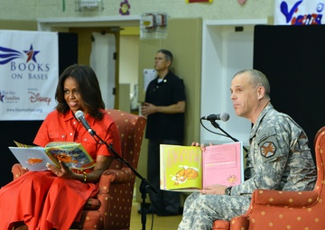 First lady Michelle Obama visits the US community in Vicenza, Italy