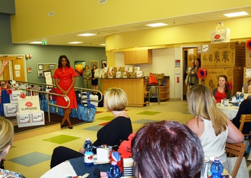 First lady Michelle Obama visits the US community in Vicenza, Italy