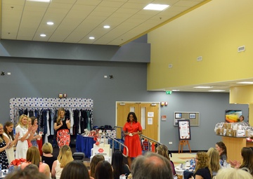 First lady Michelle Obama visits the US community in Vicenza, Italy