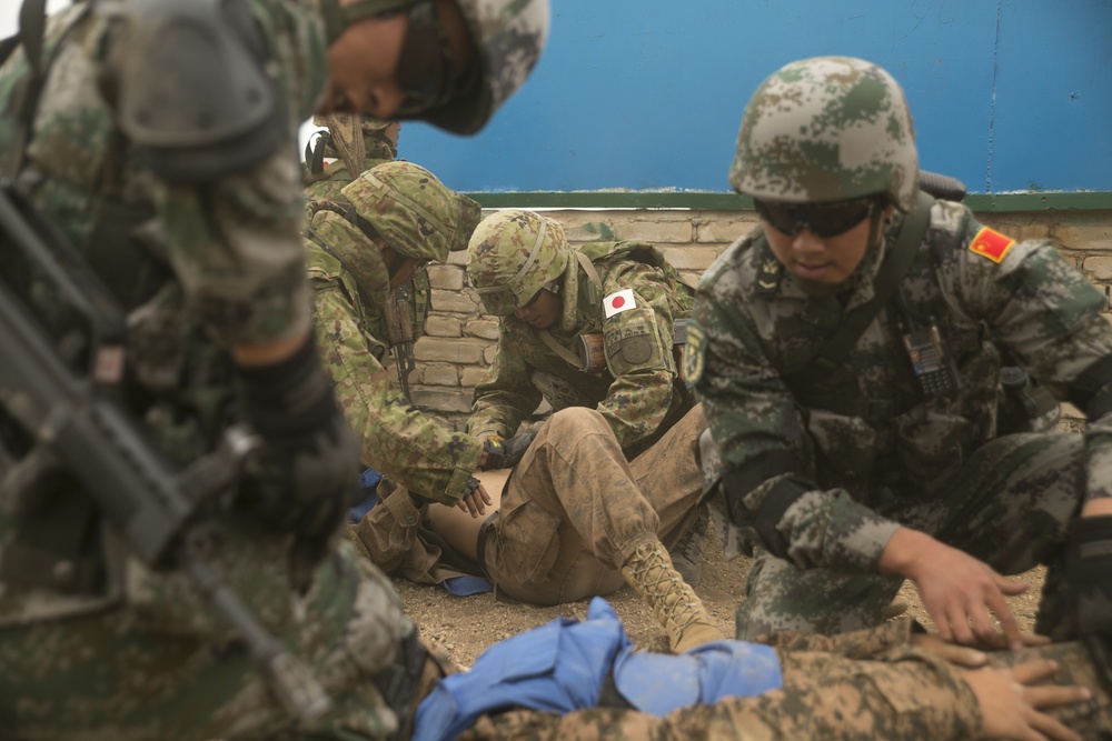 Khaan Quest 2015 medical training