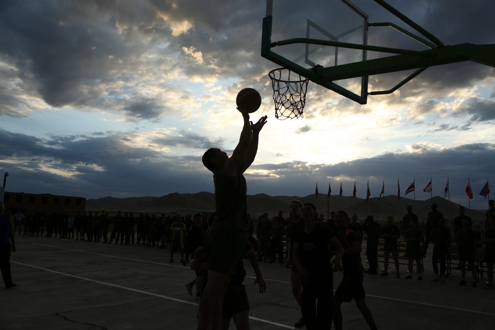 Khaan Quest 2015 basketball tournament