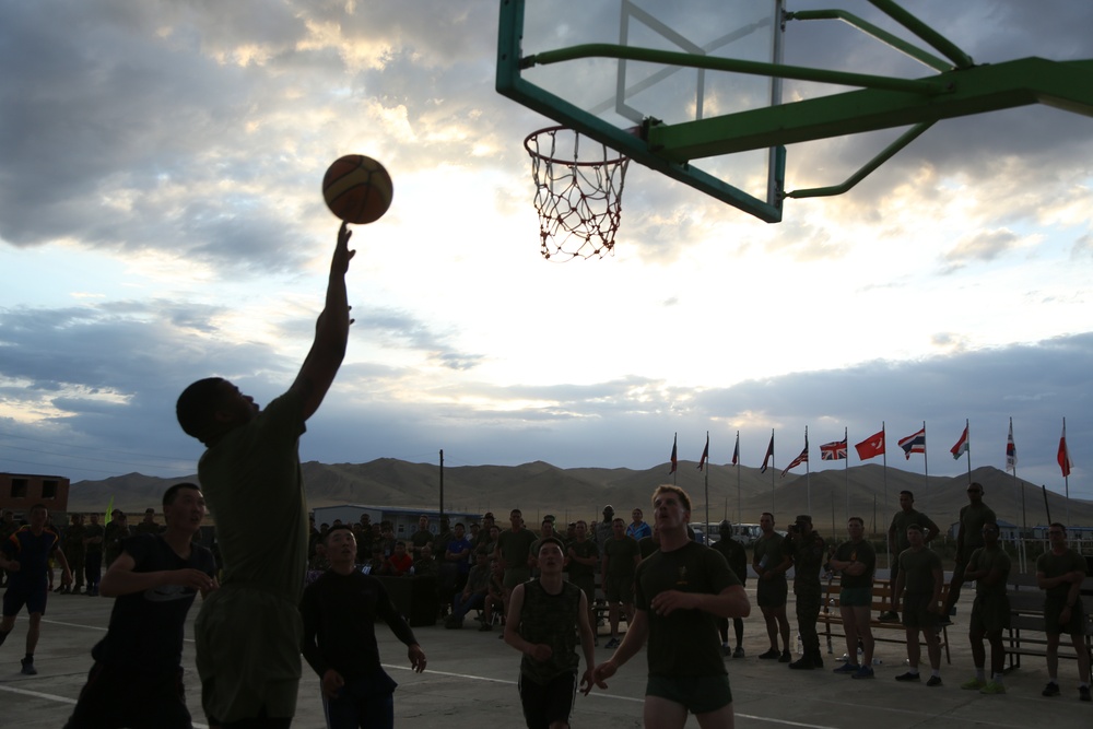 Khaan Quest 2015 basketball tournament