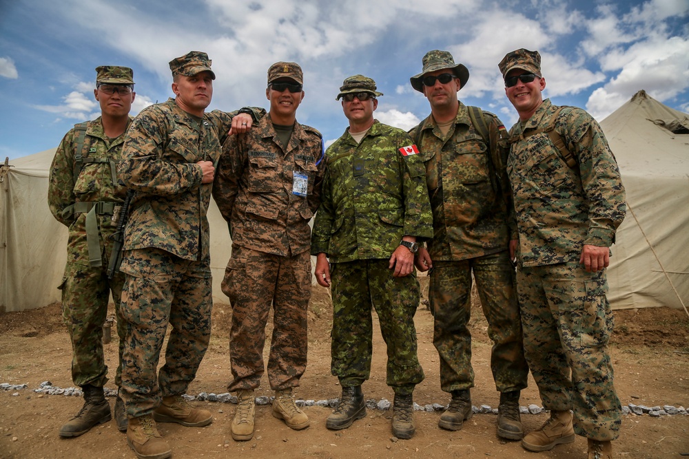 Multinational Participants bond during Khaan Quest 2015