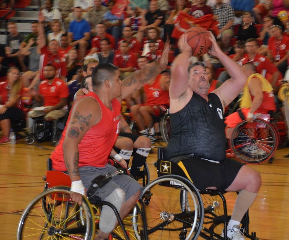 Team Army fights the good fight in bronze medal game in wheelchair basketball