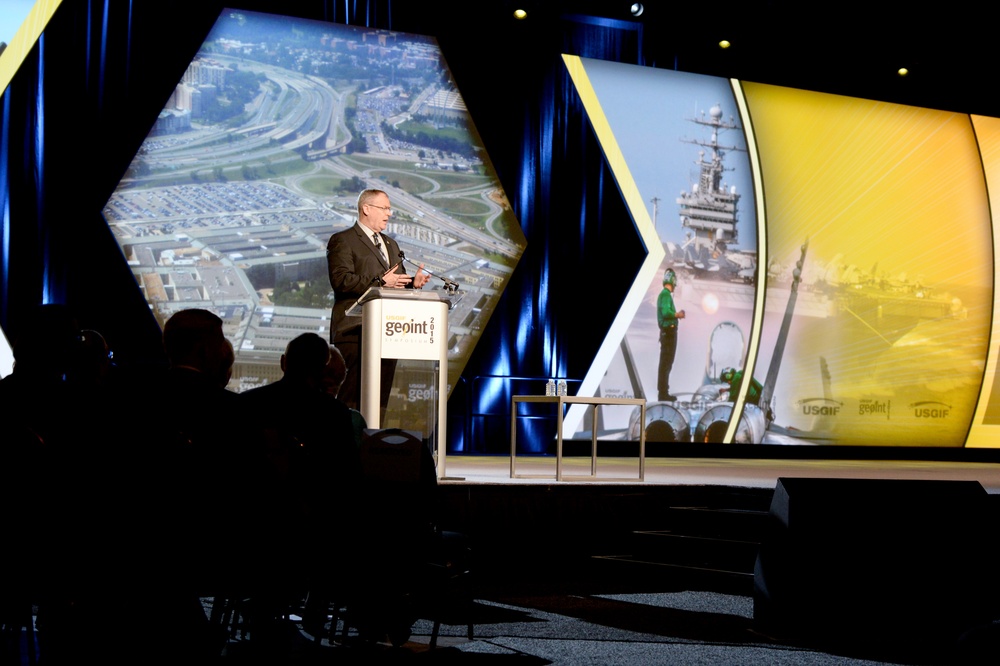 DSD delivers remarks at the GEOINT