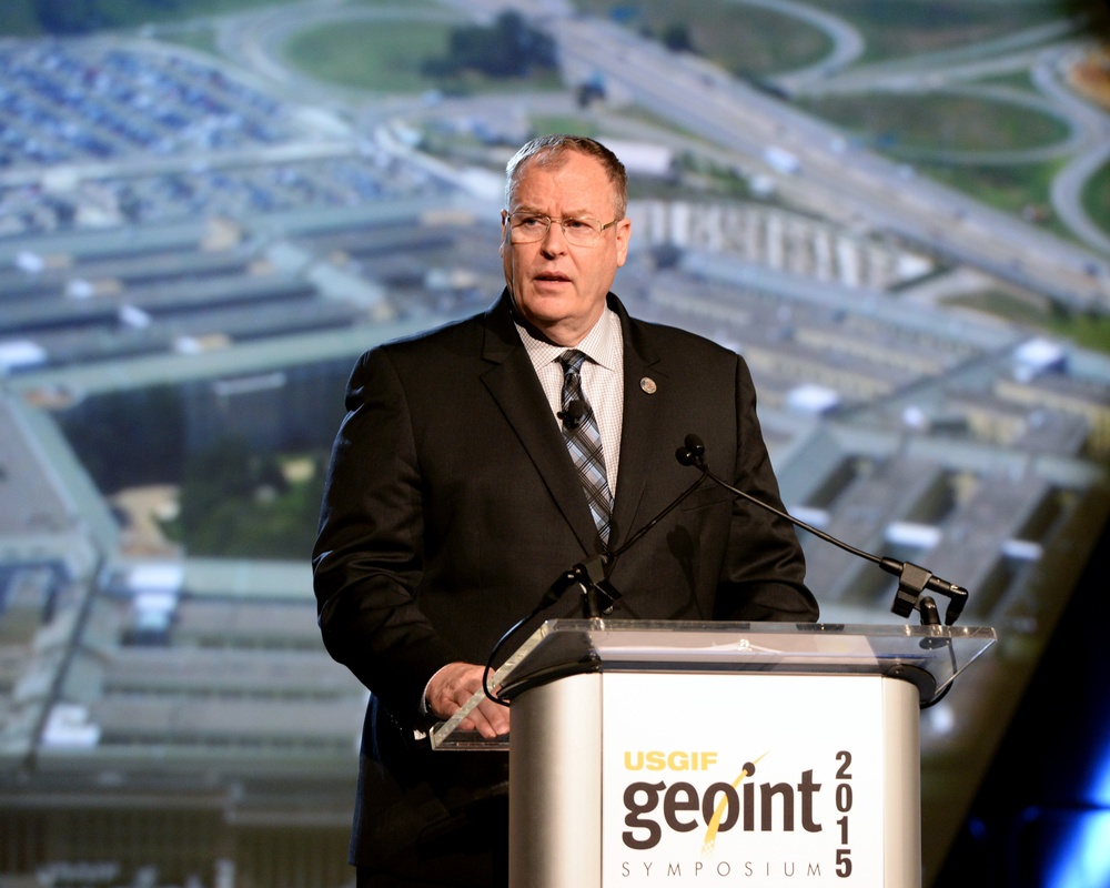 DSD  delivers remarks at the GEOINT
