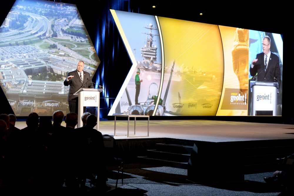 DSD delivers remarks at the GEOINT