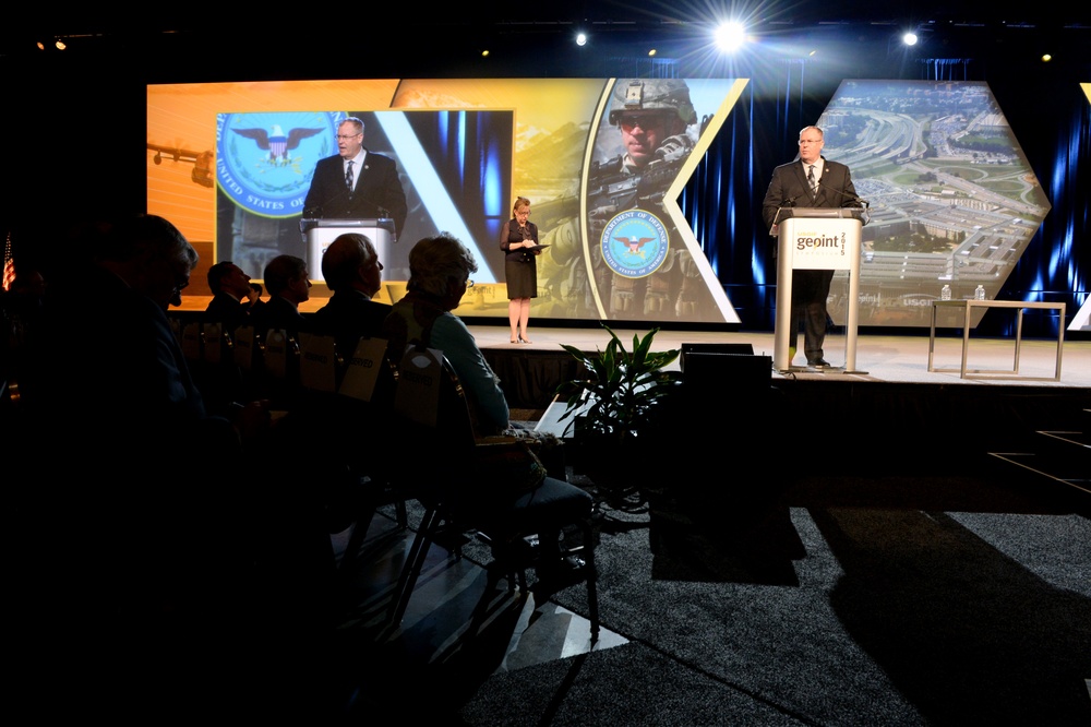 DSD delivers remarks at the GEOINT
