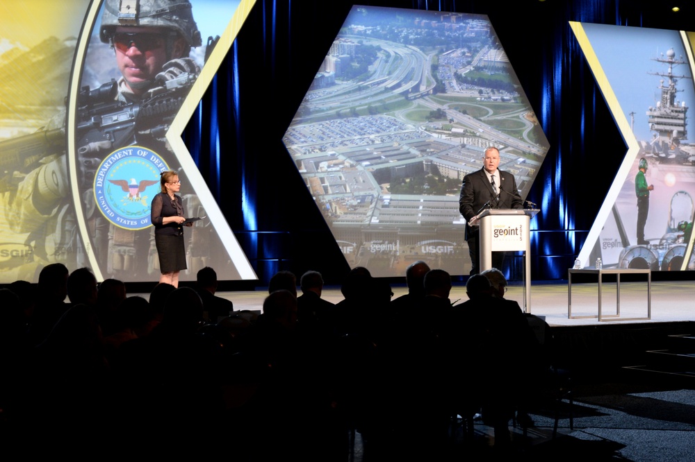 DSD delivers remarks at the GEOINT