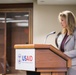 Amanda Simpson, executive director, Office of Energy Initiatives, U.S. Army, delivers remarks