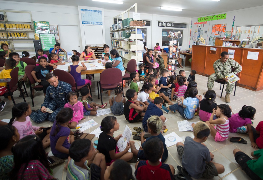 Community relations event for children at Pohnpei Library