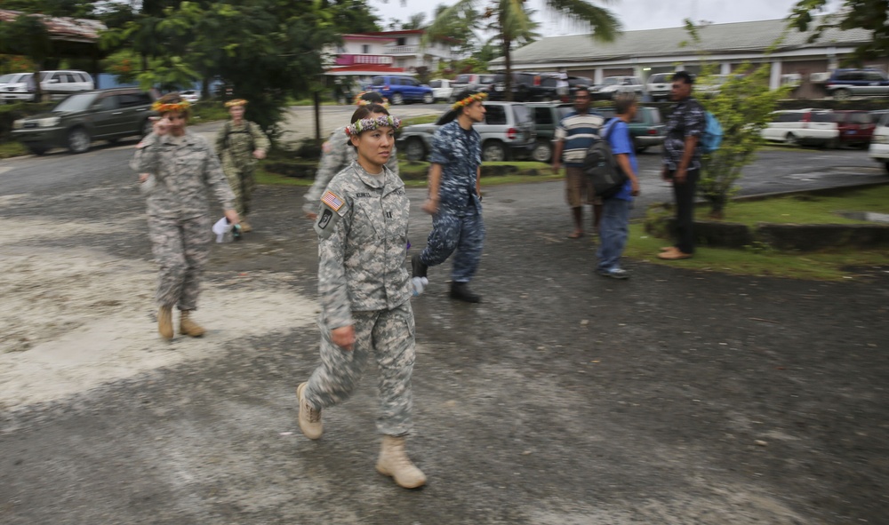 Task Force Forager personnel tour Chuuk State Hospital