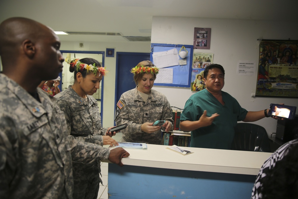 Task Force Forager personnel tour Chuuk State Hospital