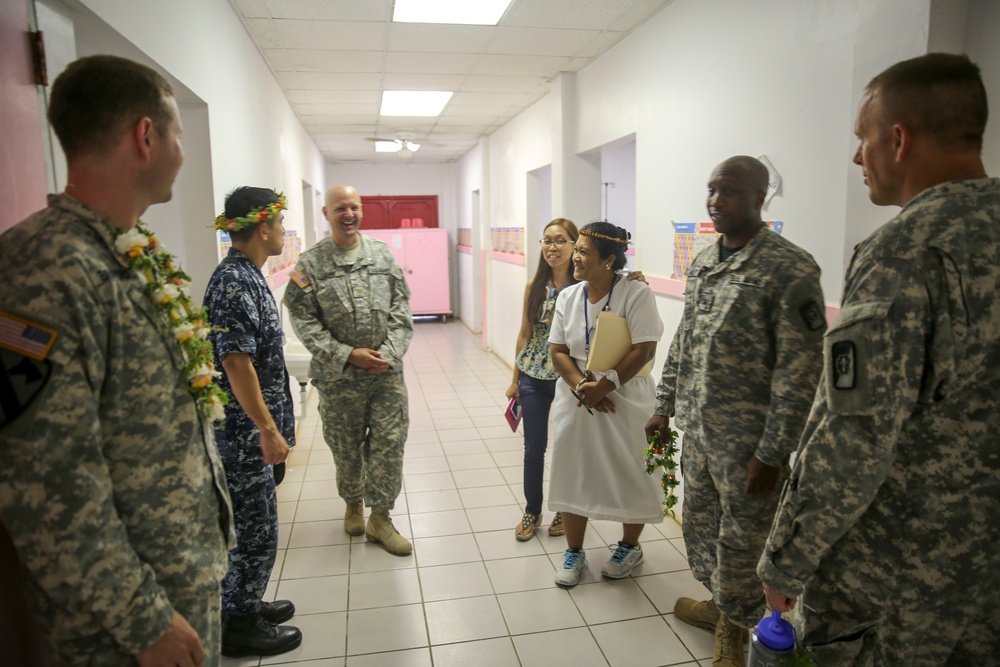 Task Force Forager personnel tour Chuuk State Hospital