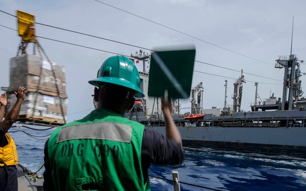 USS Forrest Sherman replenishment